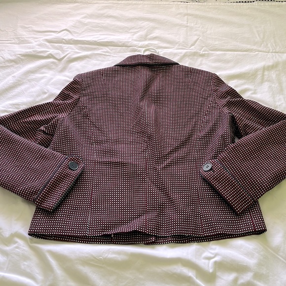 Coldwater Creek burgundy formal blazer jacket size 14 - Picture 5 of 5